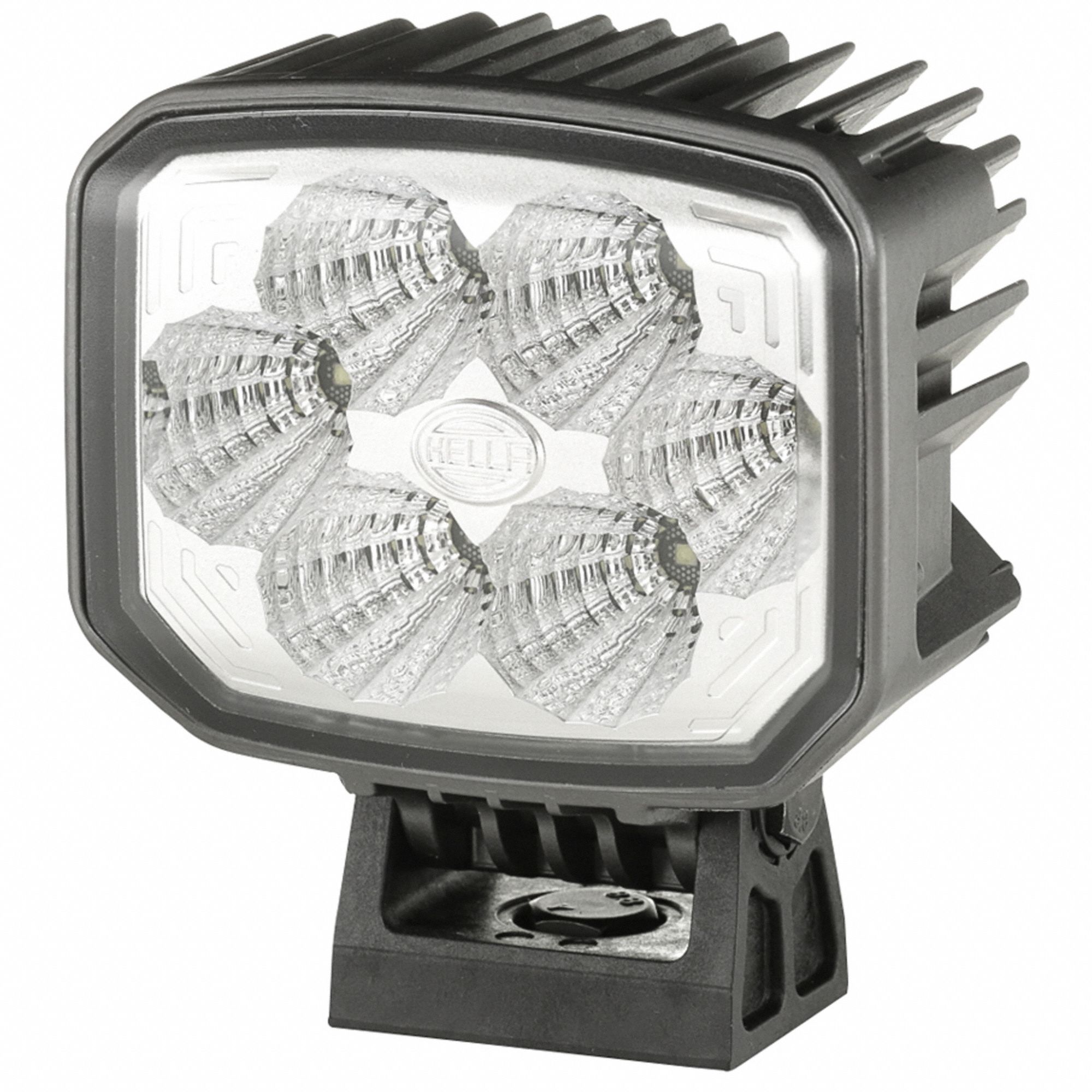 LED WORK LIGHT, 10.5 TO 32 V DC, BLK/CLEAR, 2 19/62 X 4 13/32 X 4 31/32 IN, PC/THERMO PLASTIC