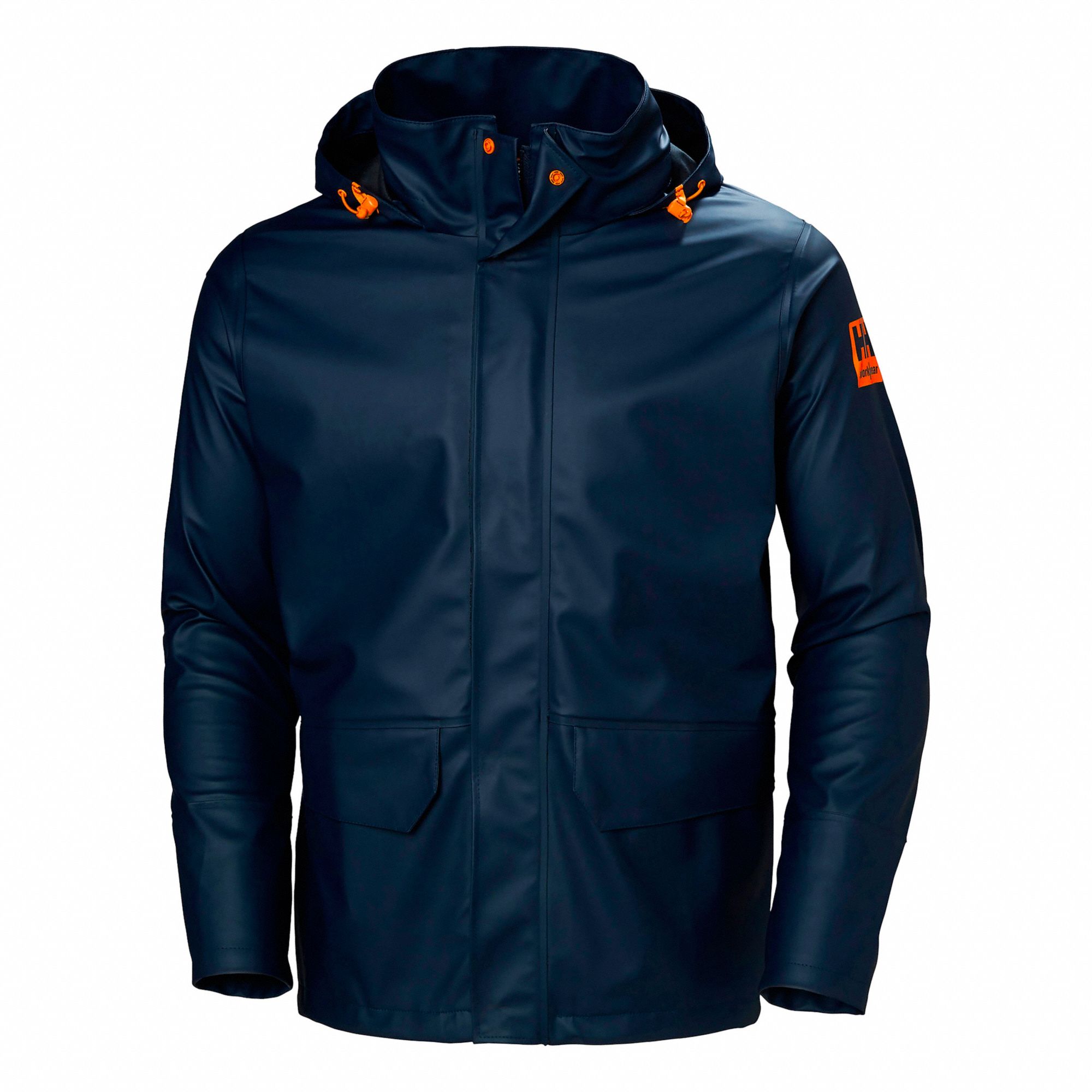 VESTE PLUIE IMPERMEABLE, PU, MARINE, G