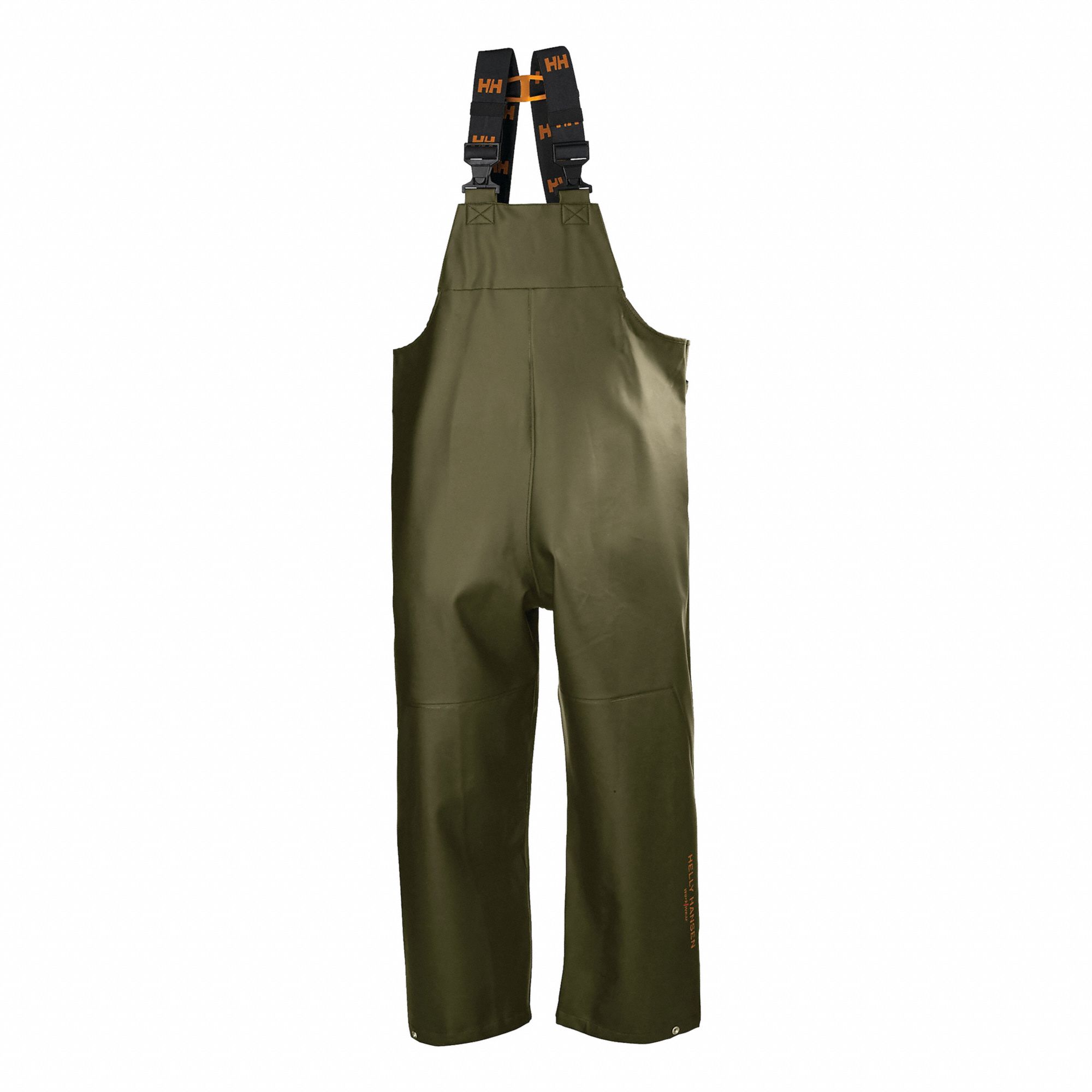 WATERPROOF RAIN BIB,PU,OLIVE,L