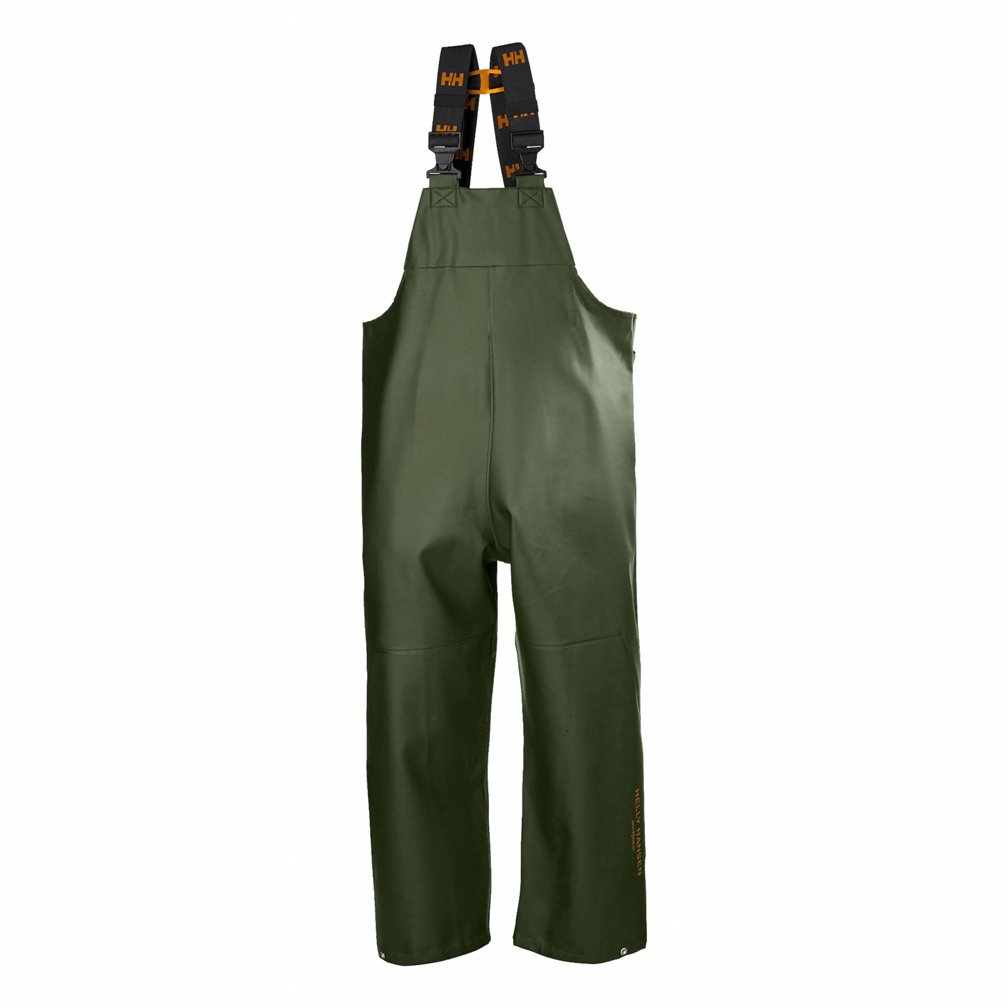WATERPROOF RAIN BIB,PU,GREEN,L