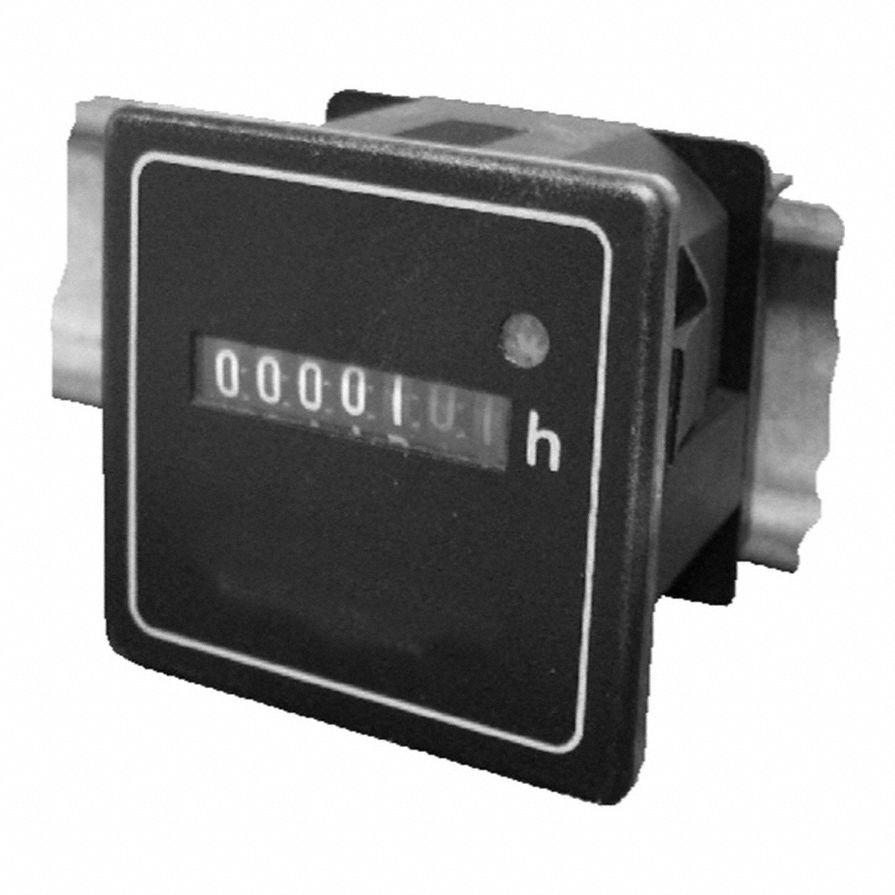 TRUMETER, Hour Meters, Front Panel Mounting, Electromechanical Hour