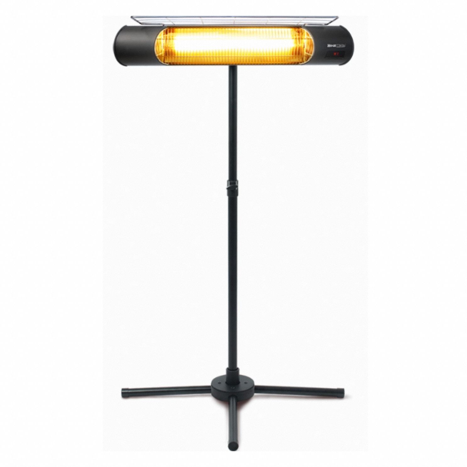 Electric Infrared Heater: 1200 W Watt Output, 120V AC, 180° Beam Pattern, Radiant Graphite