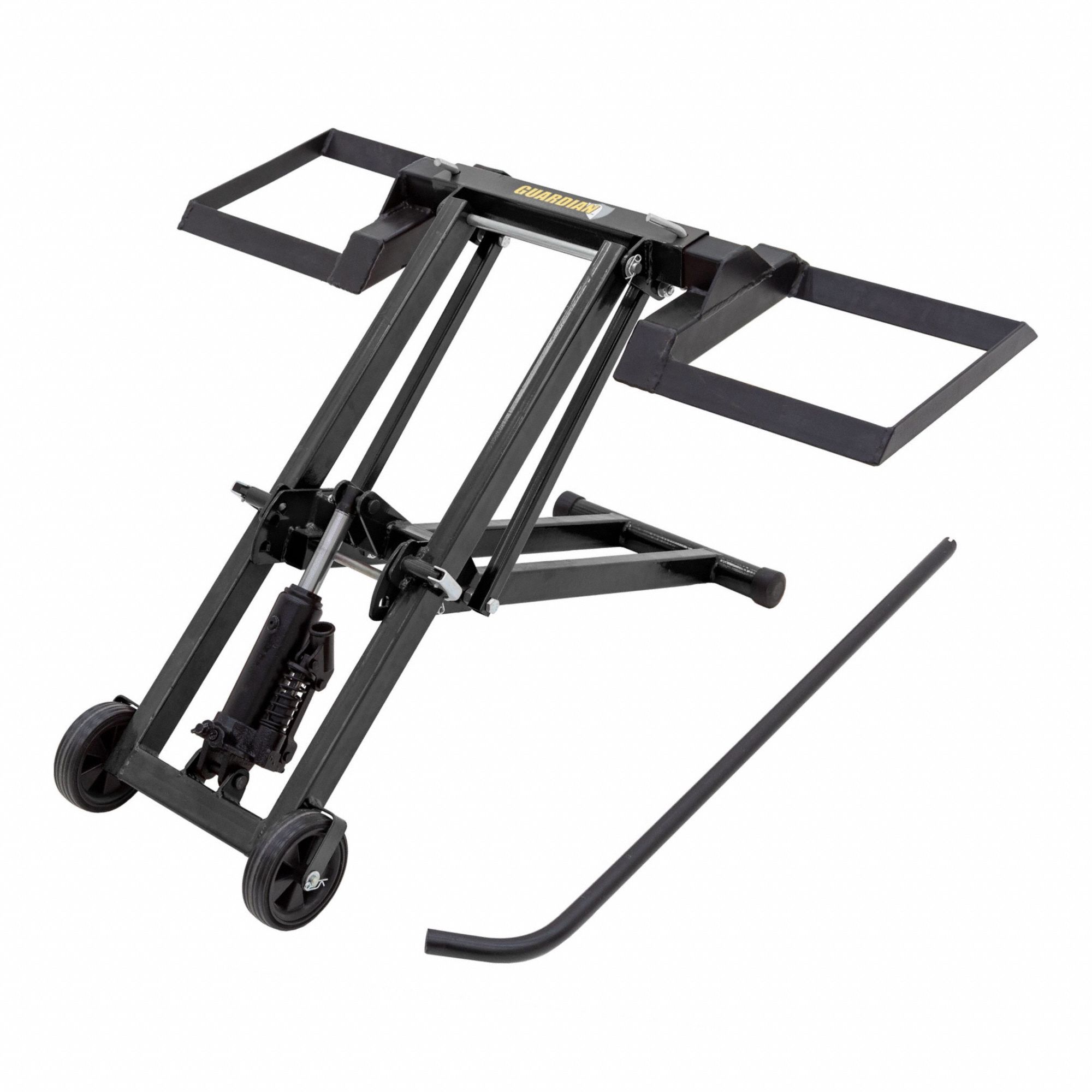 Lawn Mower Parts & Accessories: 500 lb Lifting Capacity, 27 in Lifting Ht Max, Steel