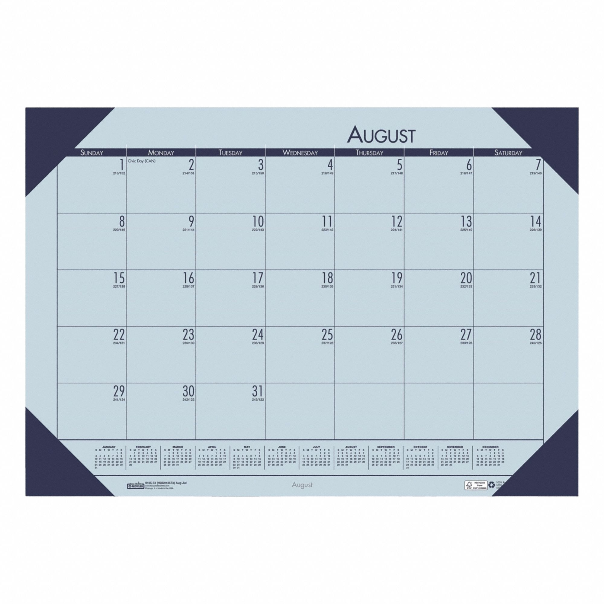 House Of Doolittle Classic - Wipe Off Calendar - Wall Mount - 2025 - Year To View - - Landscape - View #10