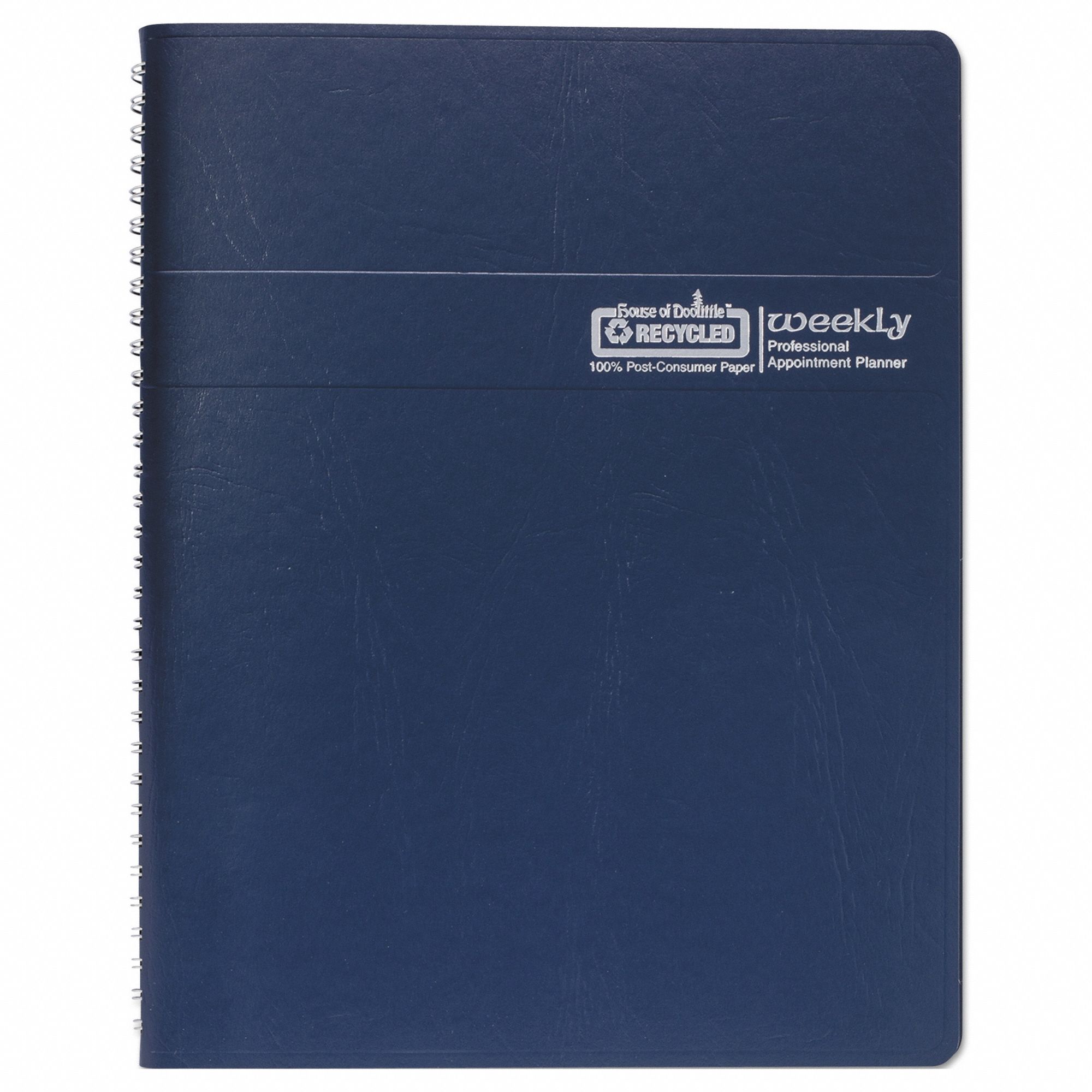 Planner: 12-Month (Jan-Dec) Format, 11 in Sheet Ht, 8 1/2 in Sheet Wd, Blue Cover