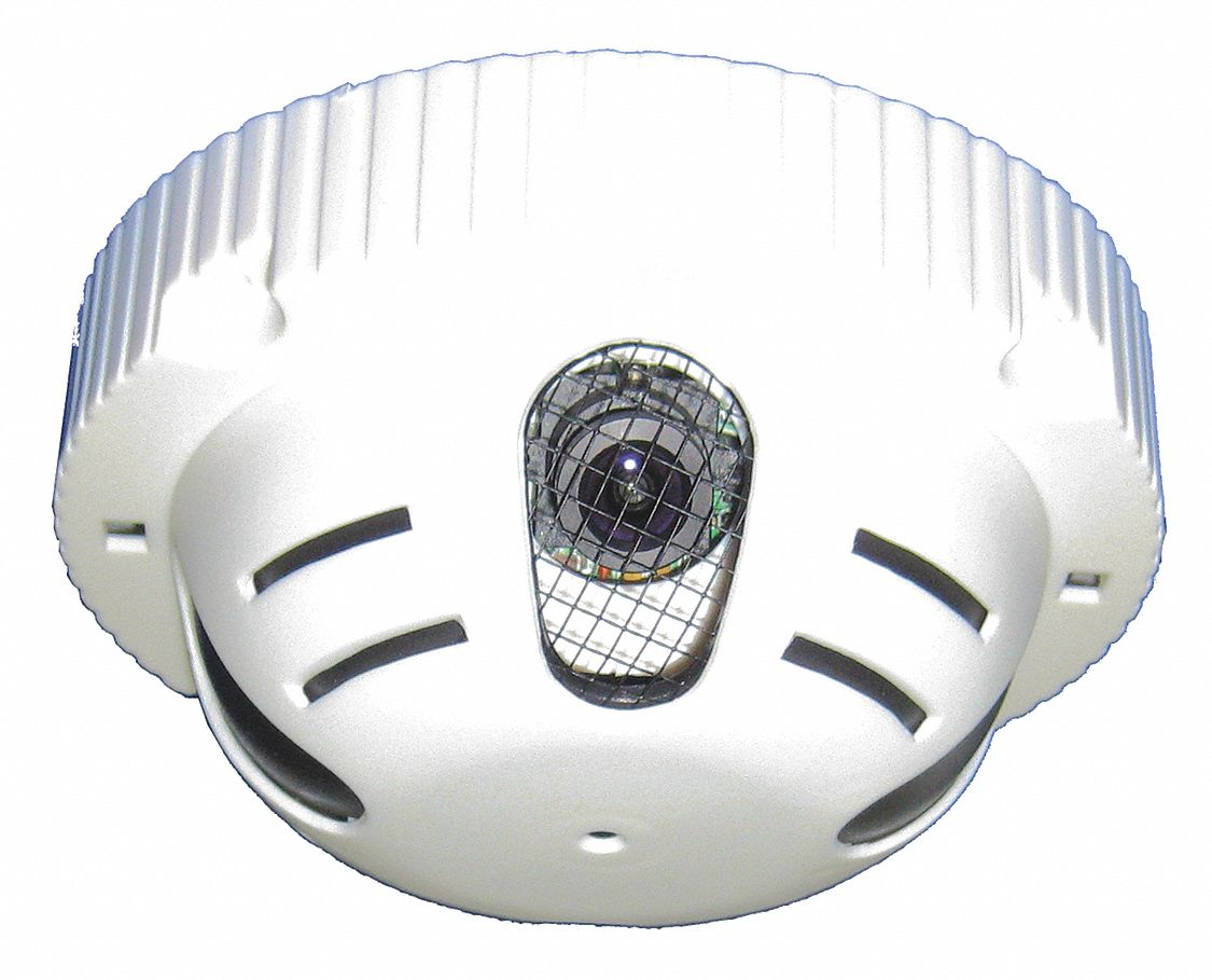 SECURITY CAMERA, WEDGE DOME, BNC, ANALOG, 12 VDC, 1.4 W, WHITE, 3.6 MM, 6 X 6 X 3 X 6 X 1/3 IN