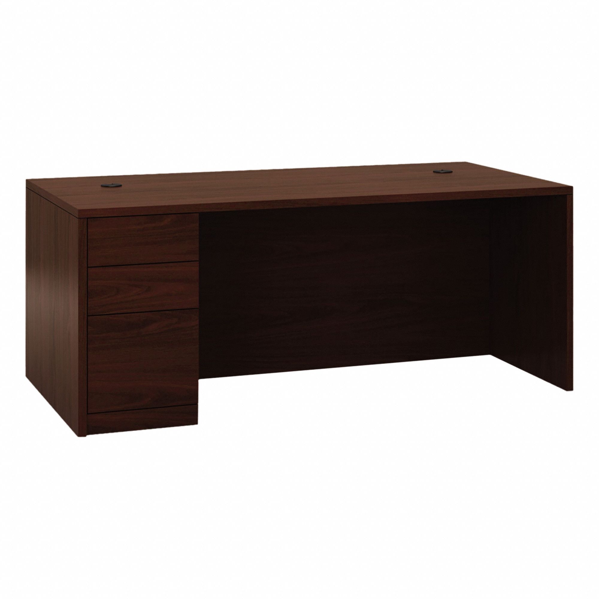 Desk: Mahogany, 72 in Overall Wd, 36 in Overall Dp, Mahogany, BIFMA