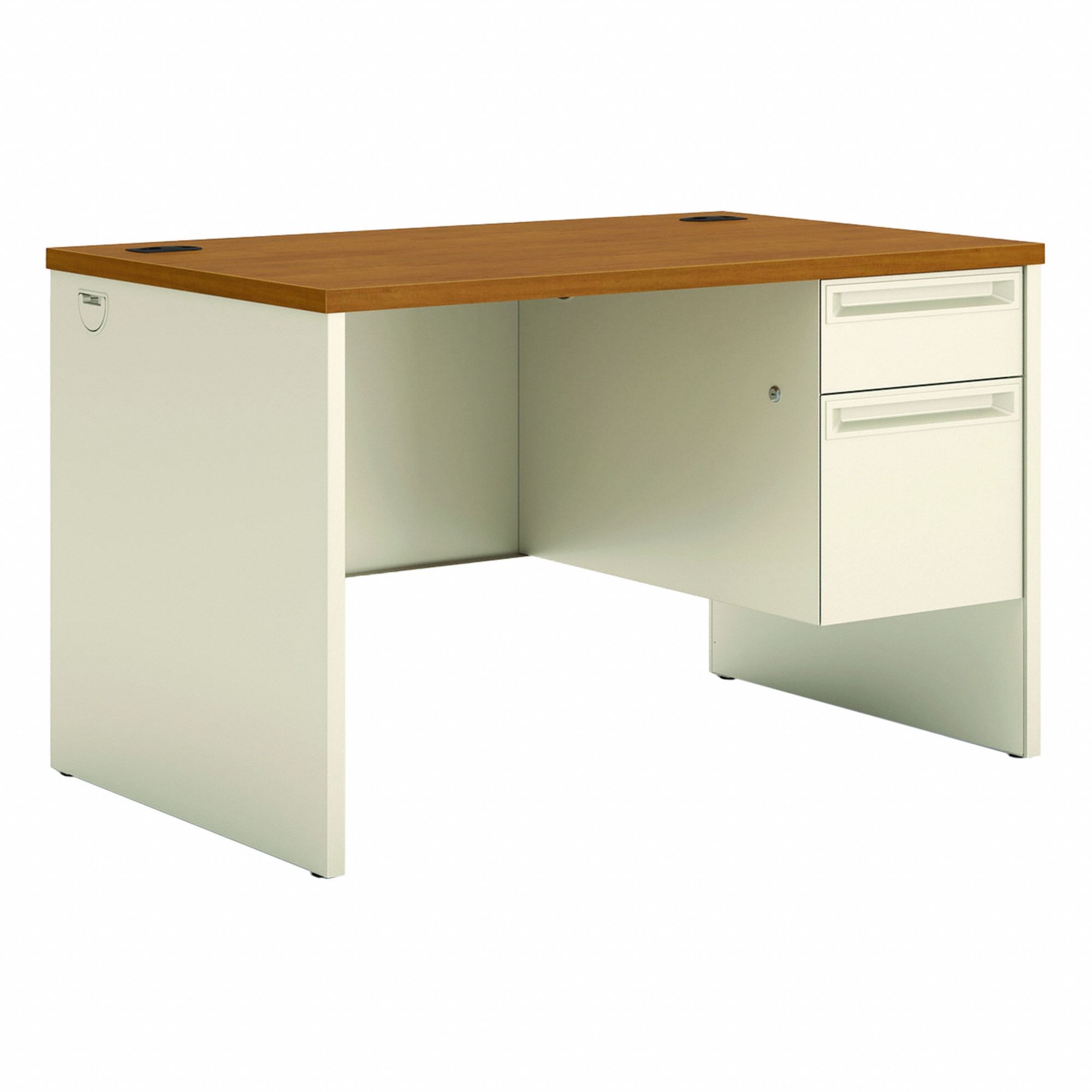 Desk: Laminate, Harvest/Putty,