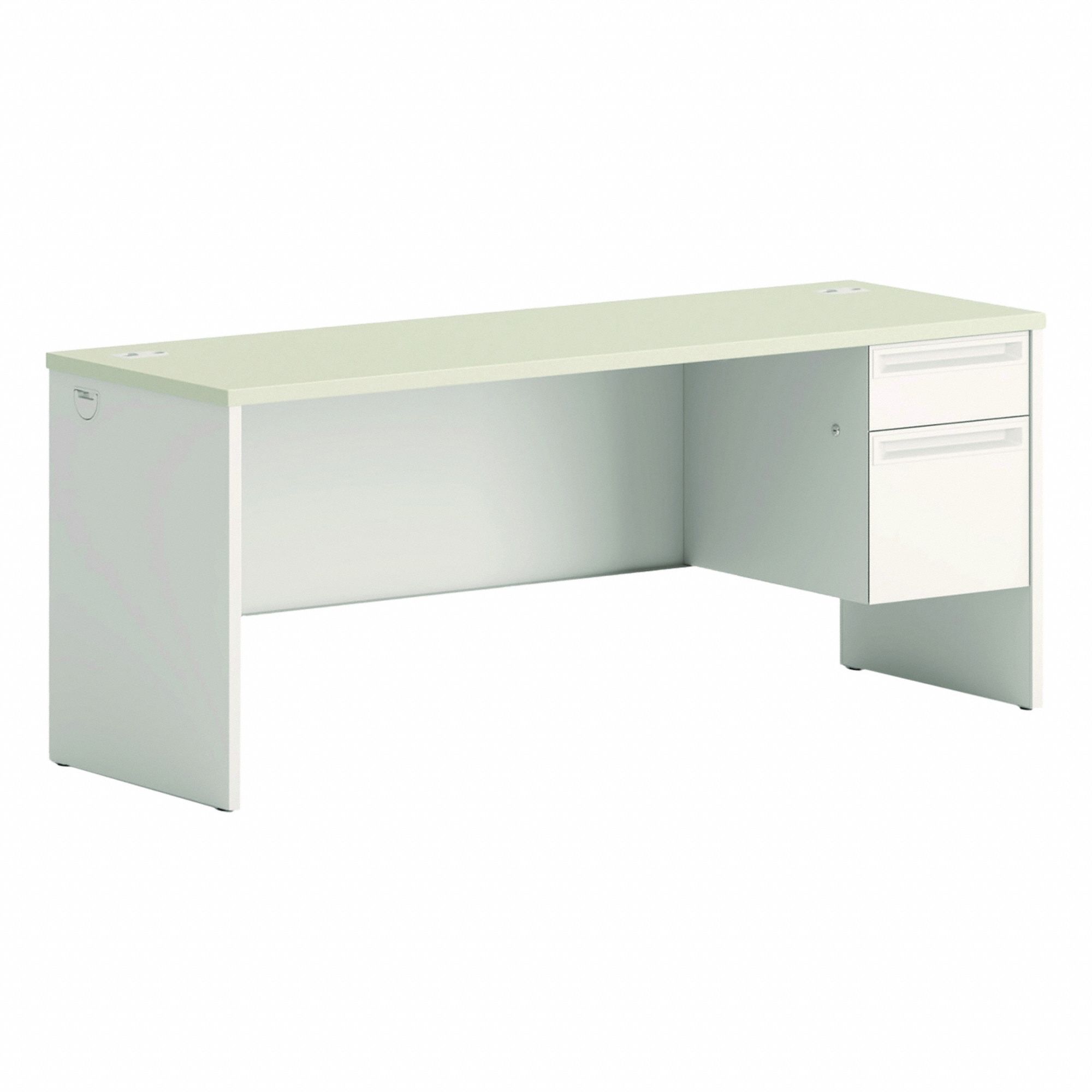 Credenza: Laminate, Gray/Silver,