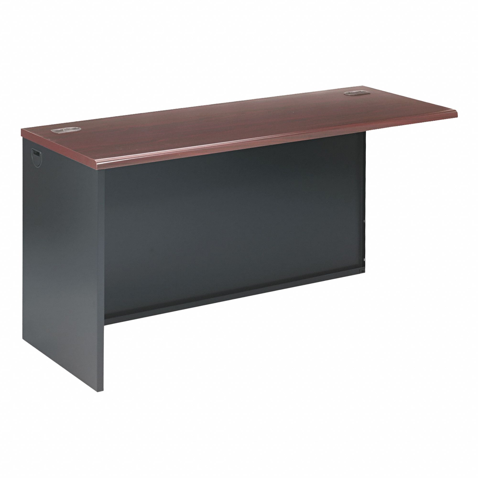 Return Shell: Laminate, Mahogany, 60 in Overall Wd, 29 1/2 in Overall Ht, 24 in Overall Dp