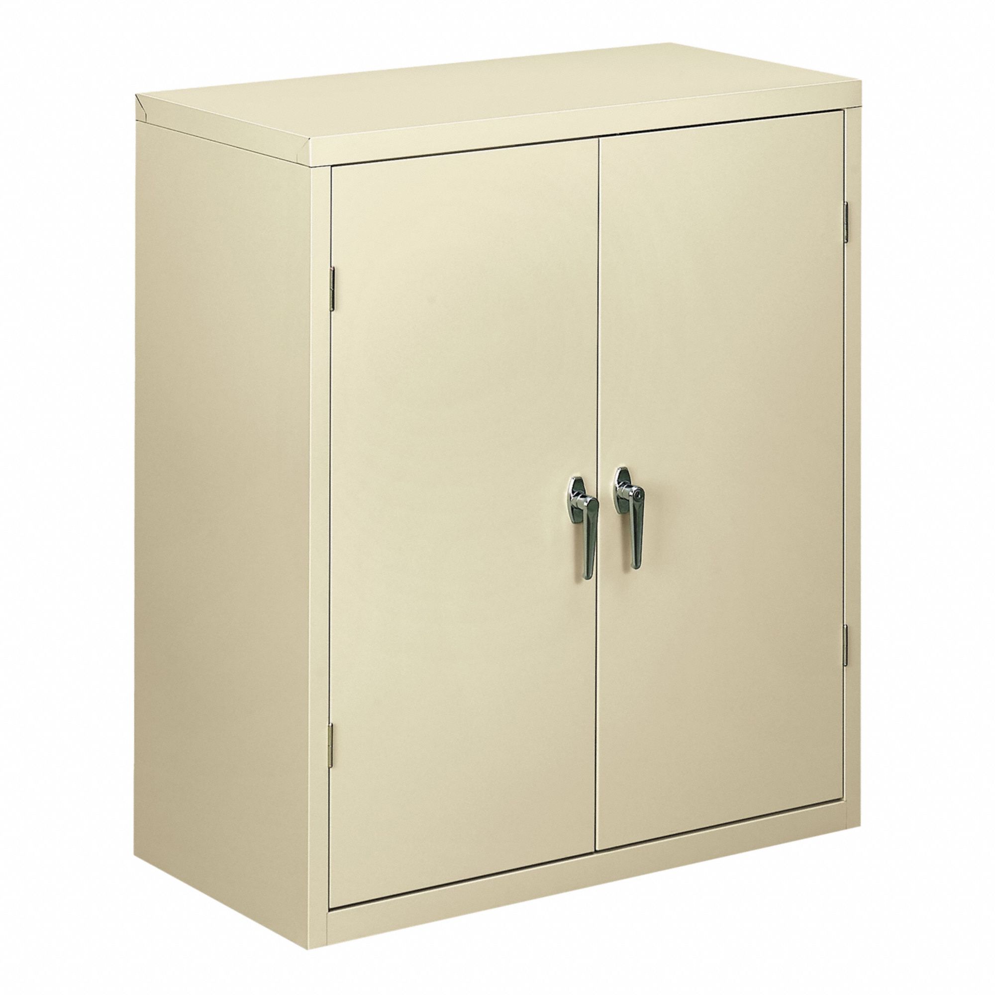 Storage Cabinet: Putty, Steel, 41 3/4 in Overall Ht, 36 in Overall Wd, 18 1/8 in Overall Dp