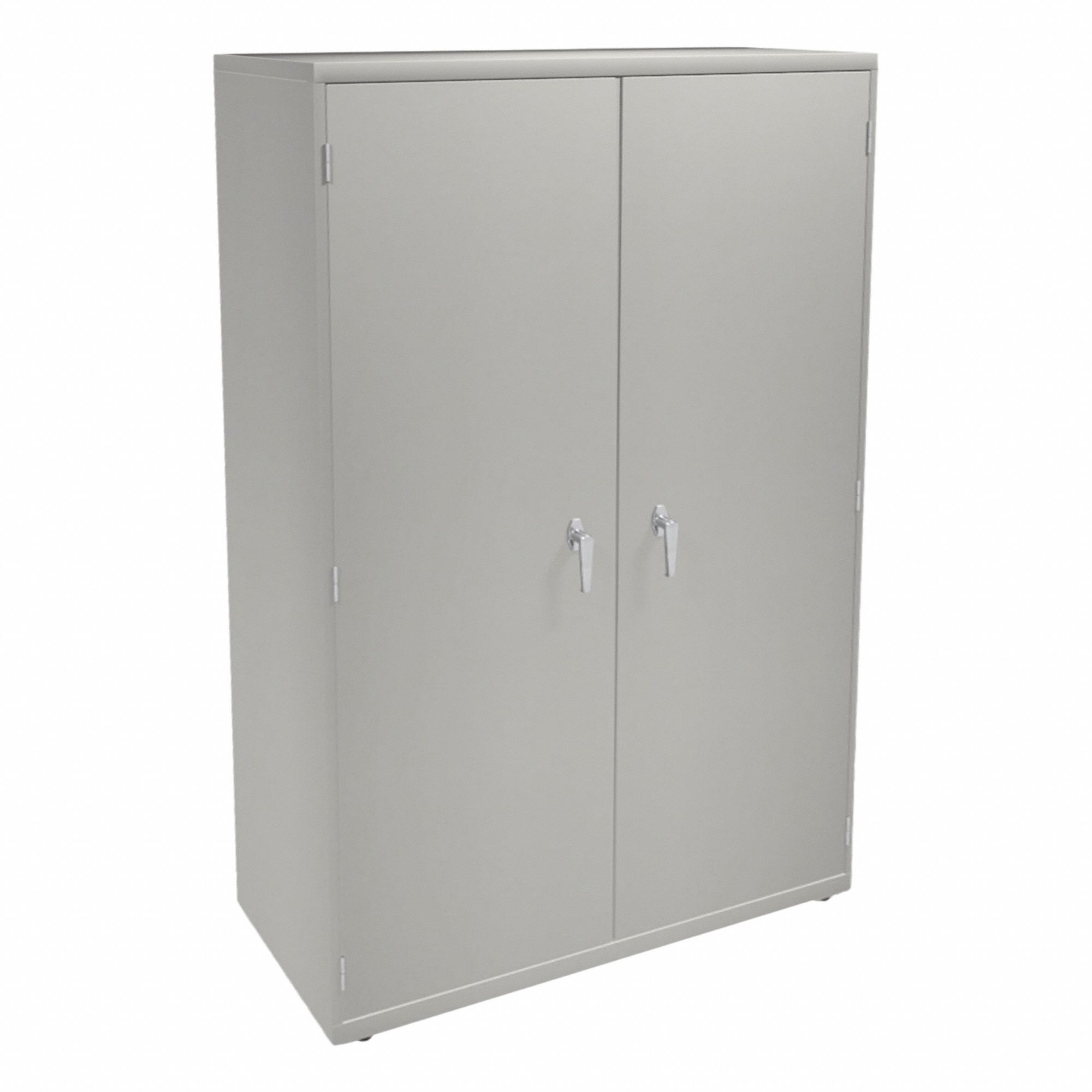 Storage Cabinet: Light Gray, Steel, 72 in Overall Ht, 36 in Overall Wd, 18 1/8 in Overall Dp