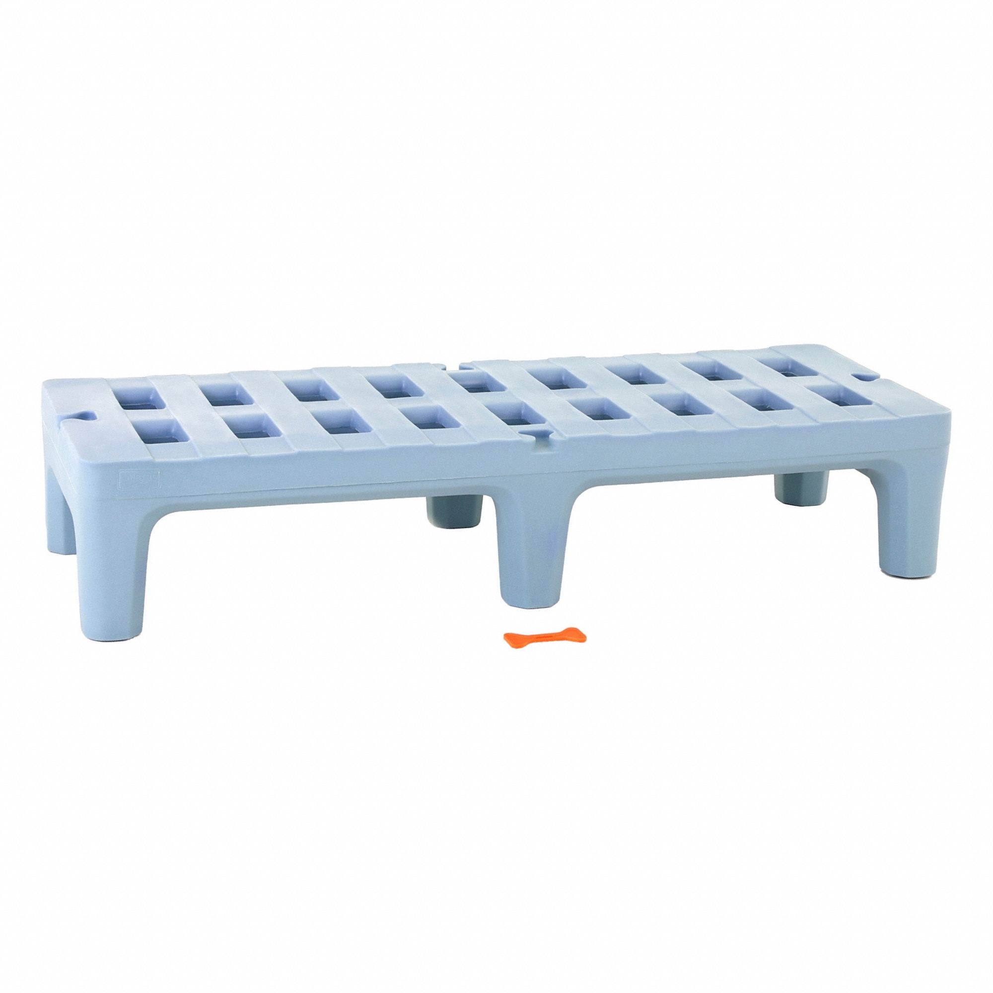 Dunnage Rack: Assembled, 12 in x 22 in x 60 in, Polymer, 1, 500 lb Load Capacity, Blue