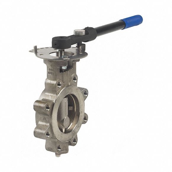Butterfly Valve: For Steam Media, 5 in Pipe Size, Lug, 285 psi Max. Pressure (CWP)