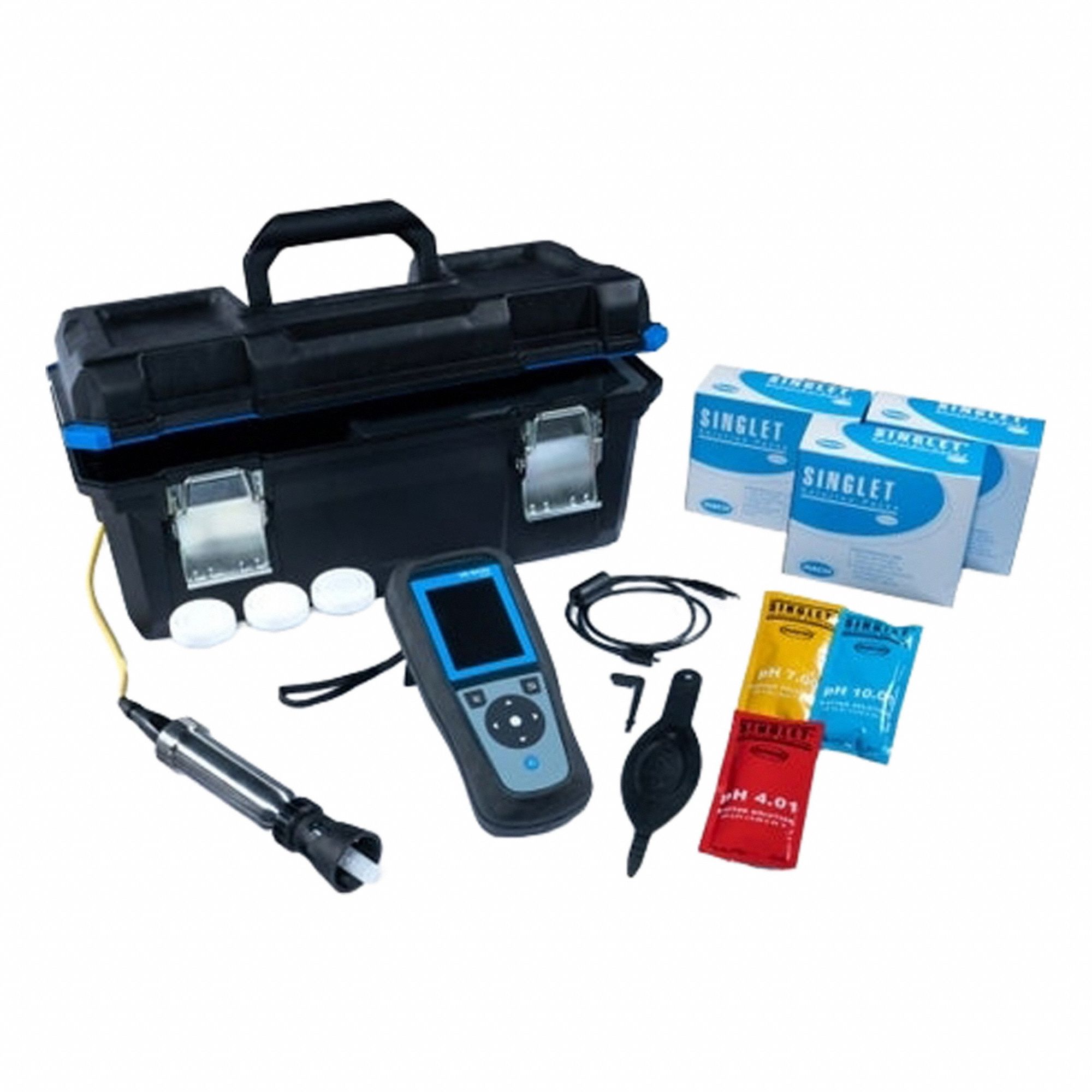 Dissolved Oxygen Meter: Dissolved Oxygen, 200% DO Concentration - Max, 0.1, 0°C – 60°C, Digital