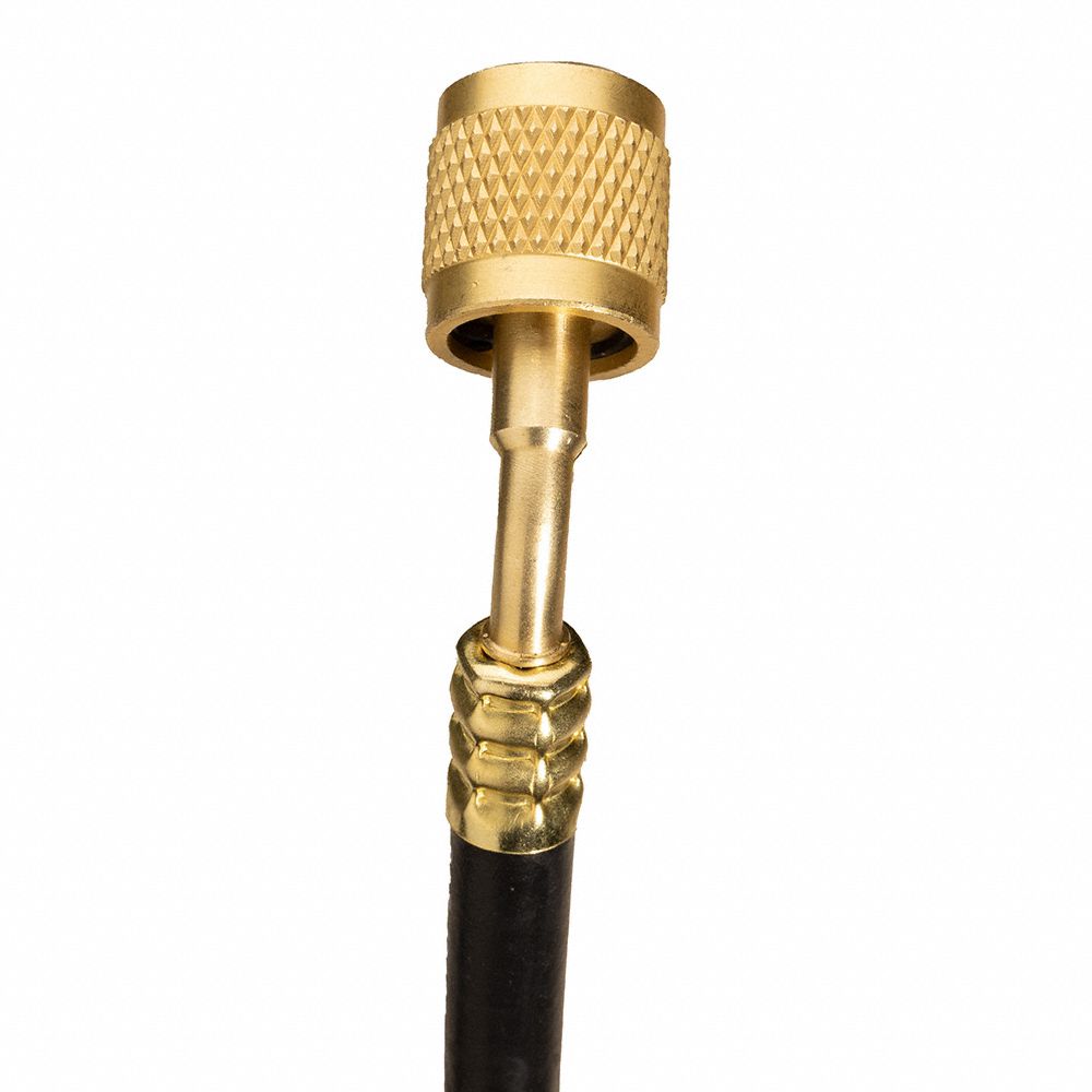 Hose: 5 ft Lg, 45° Angle, Black, Rubber, Single Hose