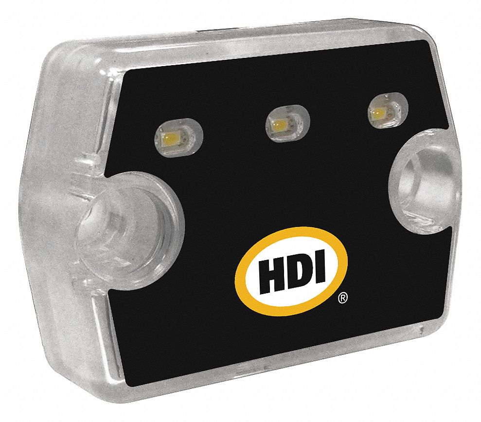 LED AUXILIARY LIGHT, POLYCARBONATE, CLEAR, RECTANGLE, 30,000 HR LAMP LIFE