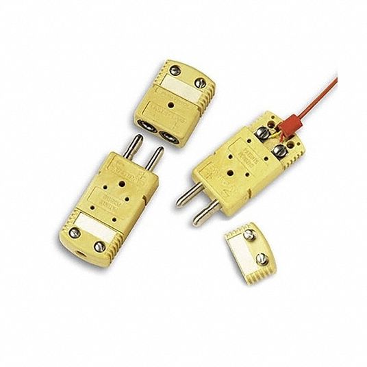 OMEGA, Plug, For Type K Thermocouple Type, Temperature Probe Connectors ...