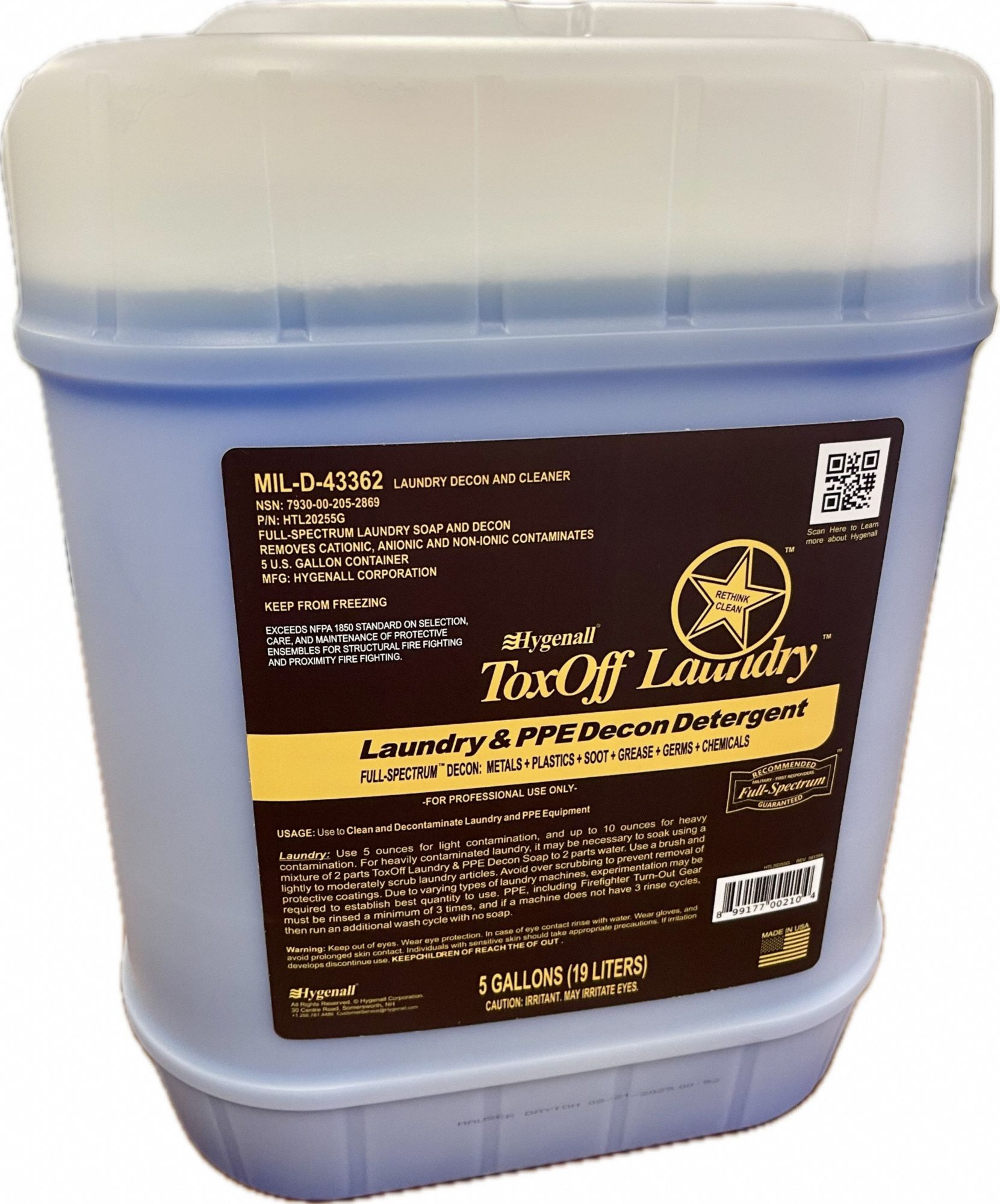 Laundry Detergent 5 gal Jug