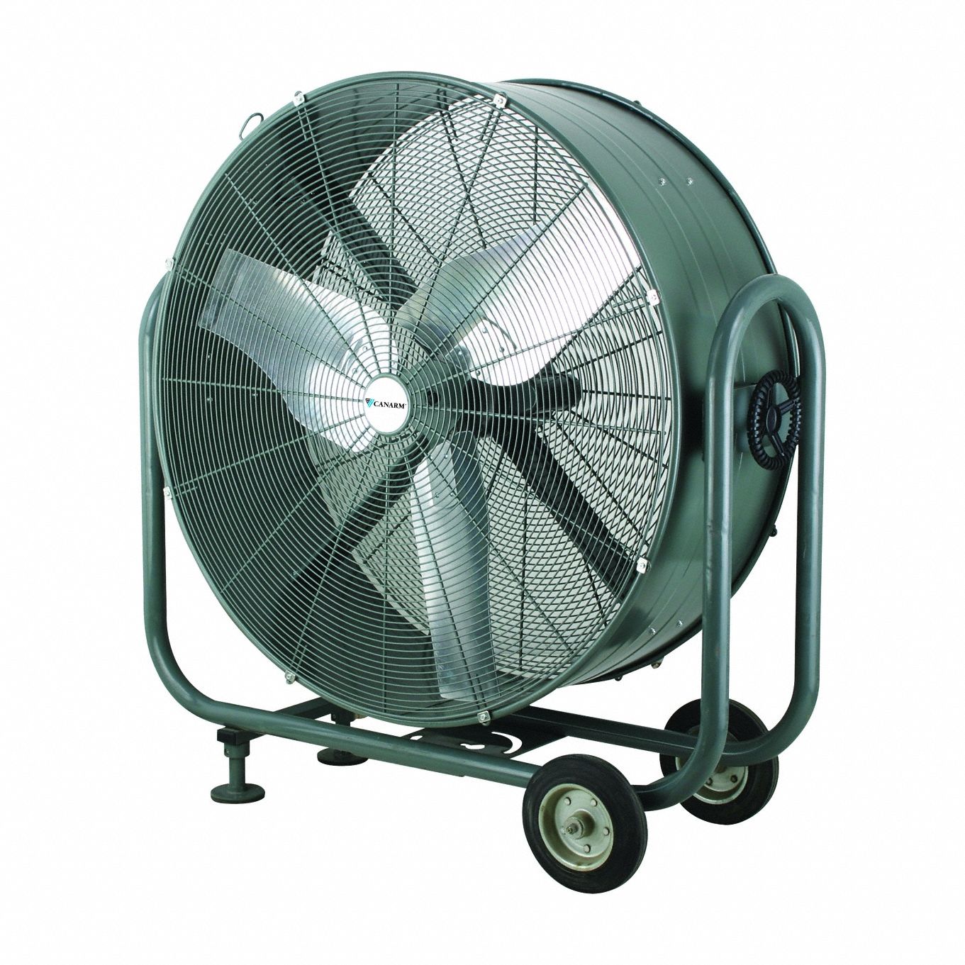 Standard-Duty Industrial Fan: 36 in Blade Dia, 120V AC, Direct Drive, 18, 564/16, 094 cfm