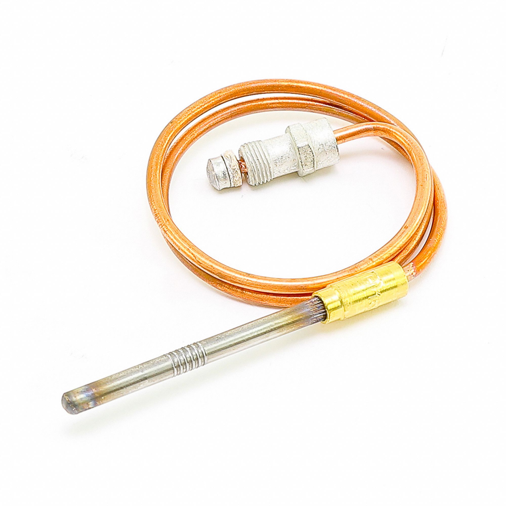 Thermocouple: 18 in Cable Lg, Nut, 26 to 32mV, For Standing Pilot Pilot System Type, 11/32 in Nut