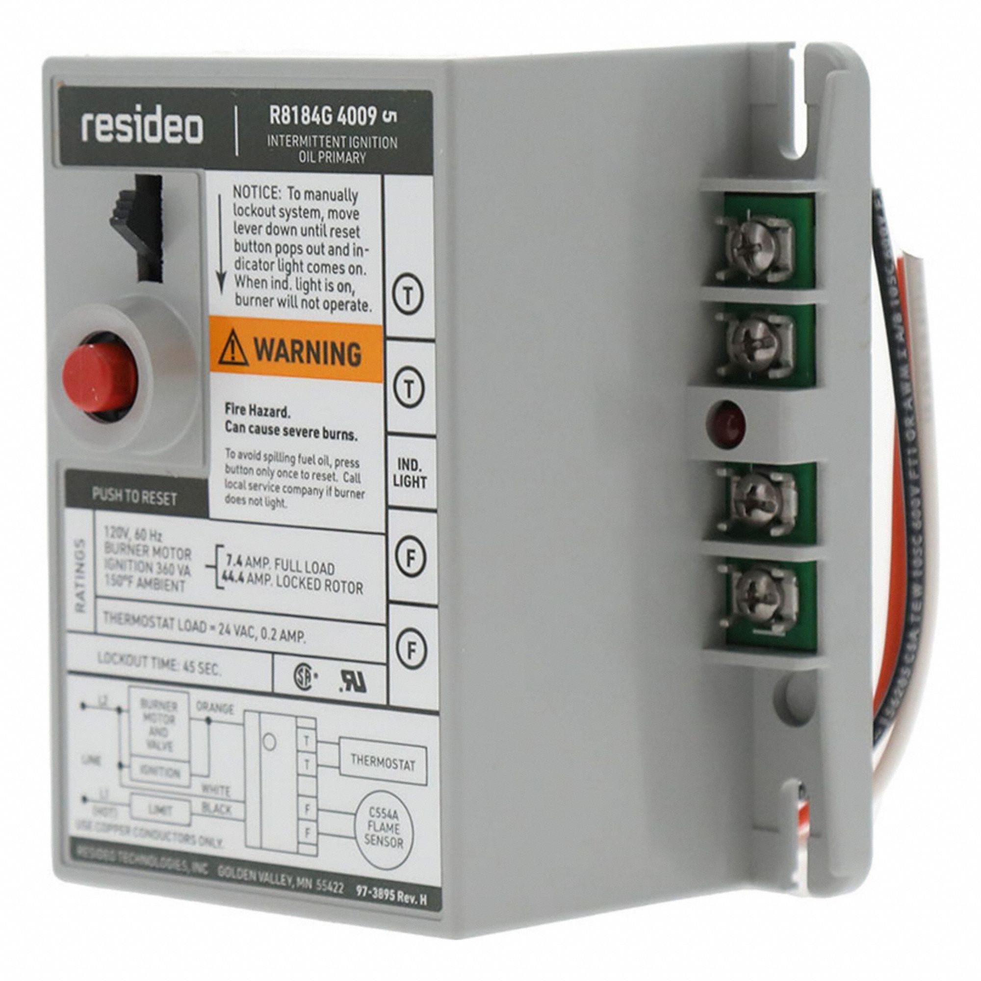 TRADELINE 120V 60HZ S-SWITCH 45 SEC