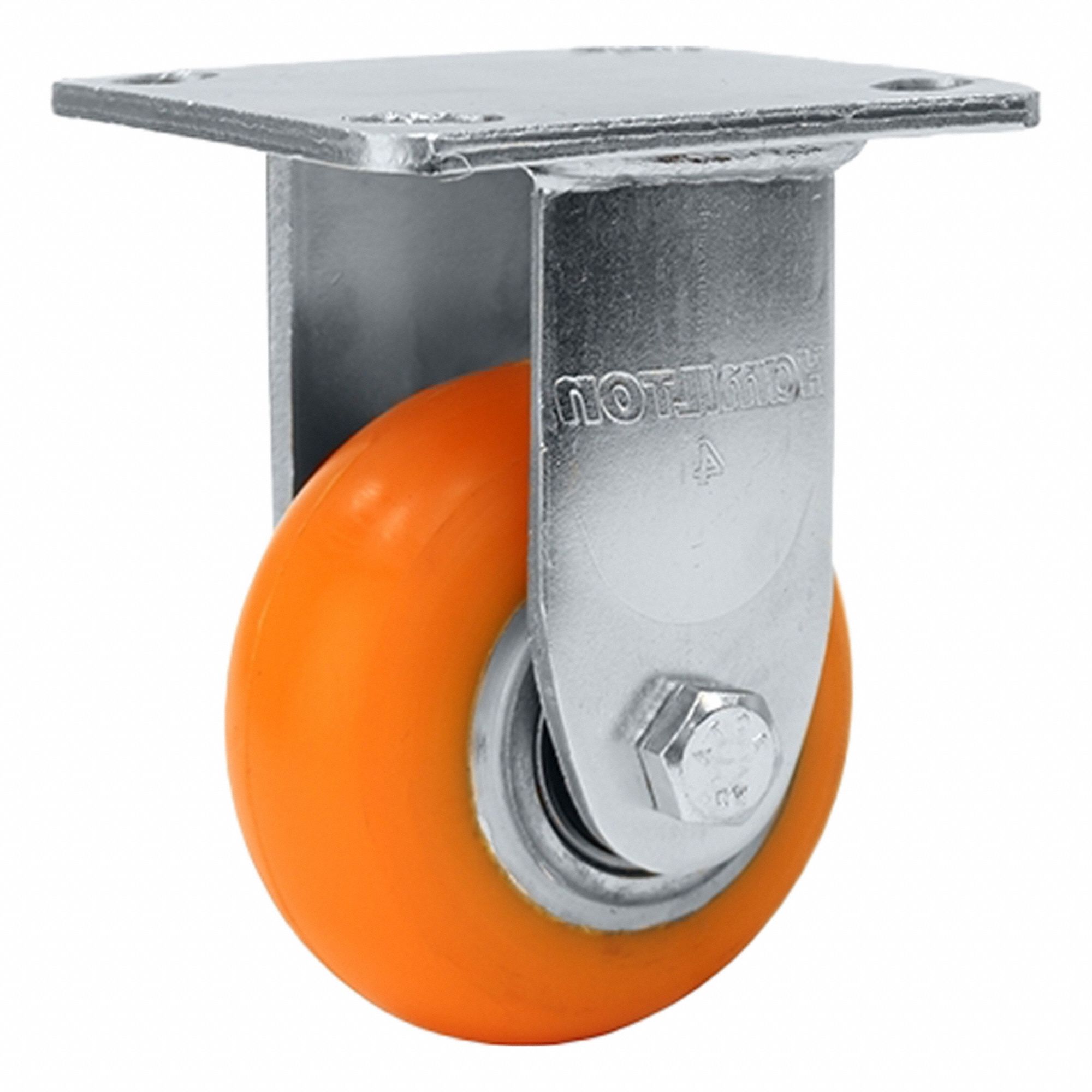 Plate Caster, Steel, Rigid