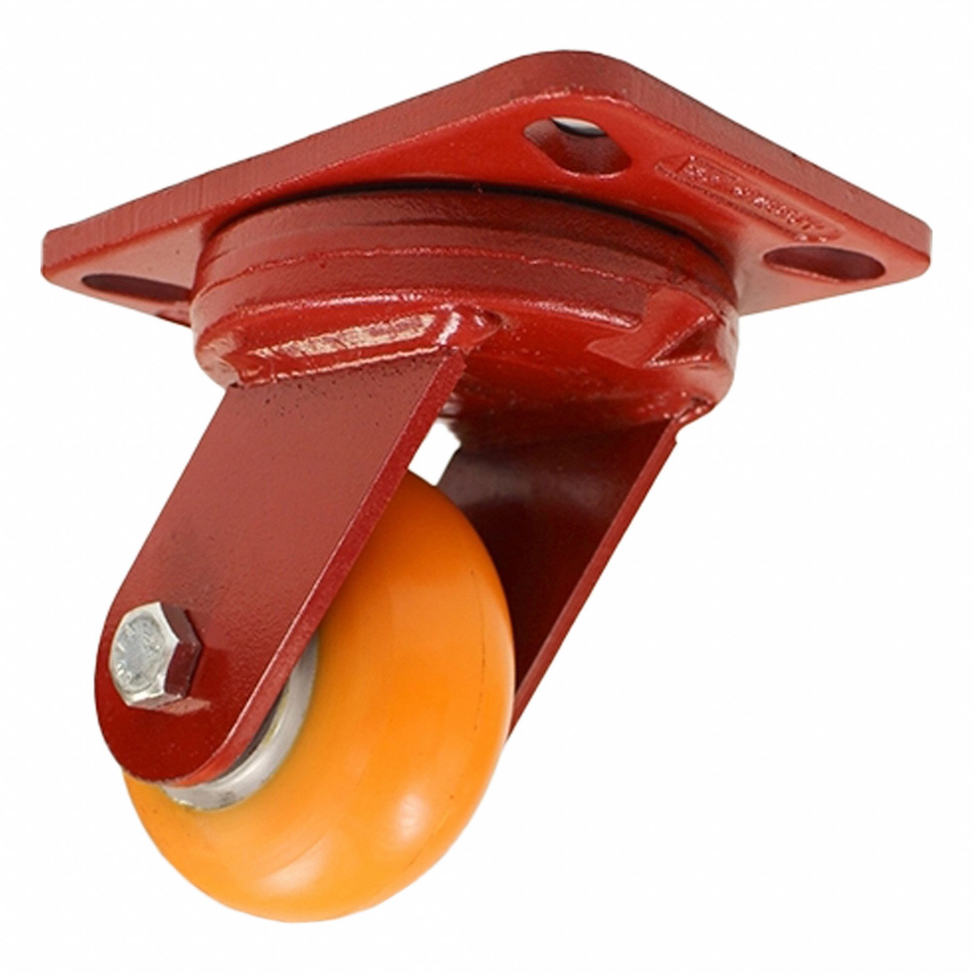 Plate Caster, Steel, Swivel