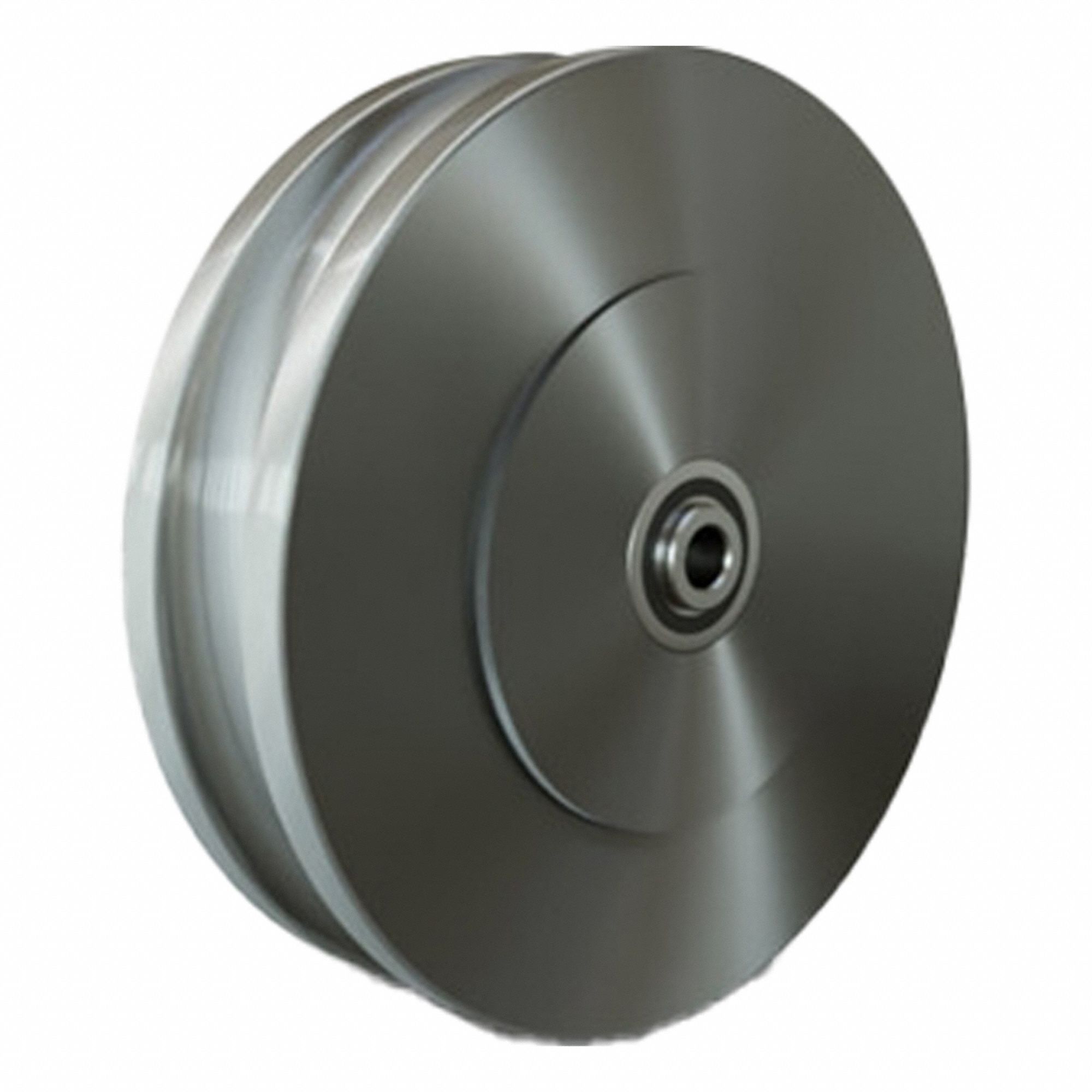 Track Wheel: 8 in Wheel Dia., 2 in Wheel Wd, 2, 000 lb Load Capacity, 1/2 in For Axle Size