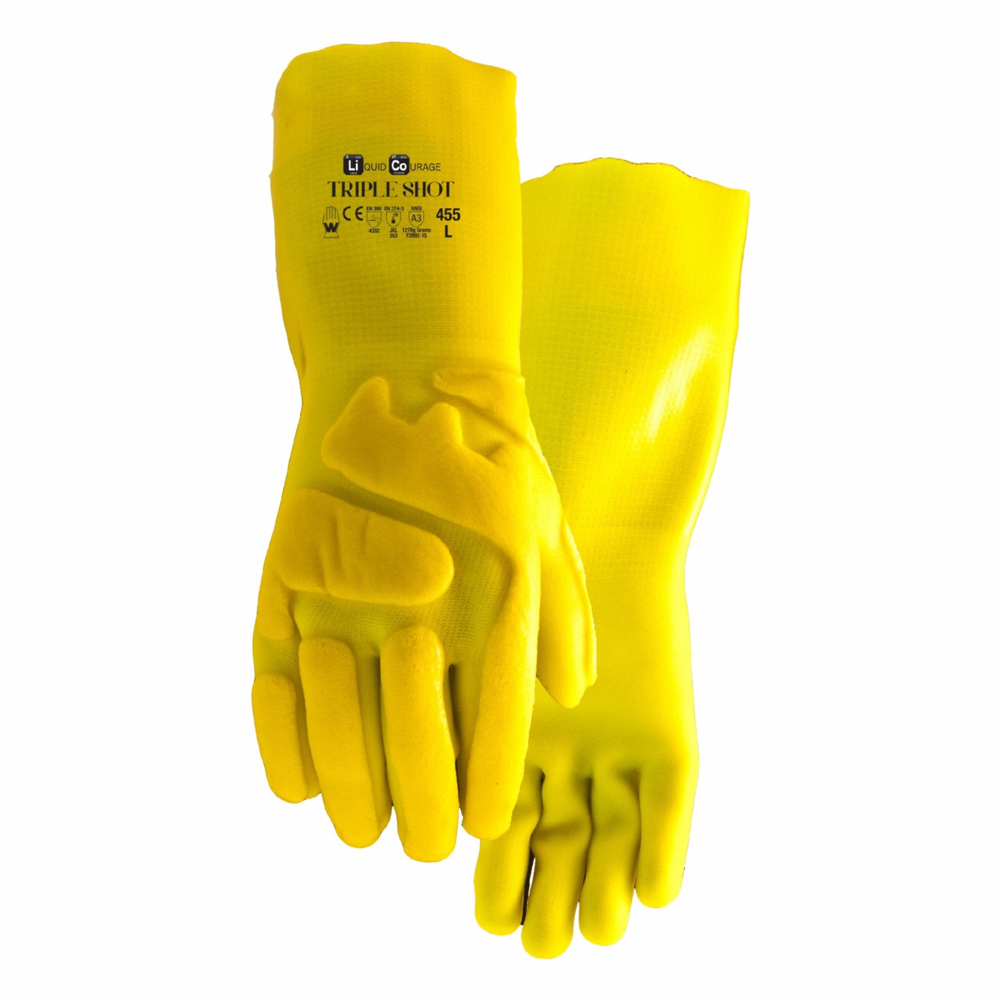 ChemResistantGloves Ylw Gauntlet L PR