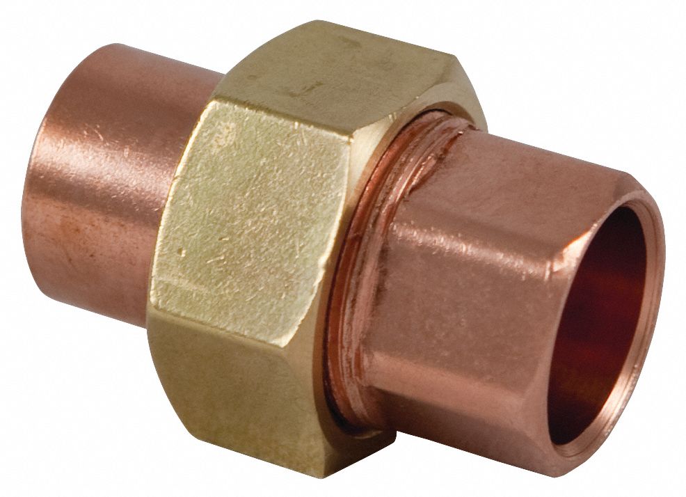 Connetor de tubo de cobre puro 1/4 3/8, tubería de Unión engrosada, cabezal  de