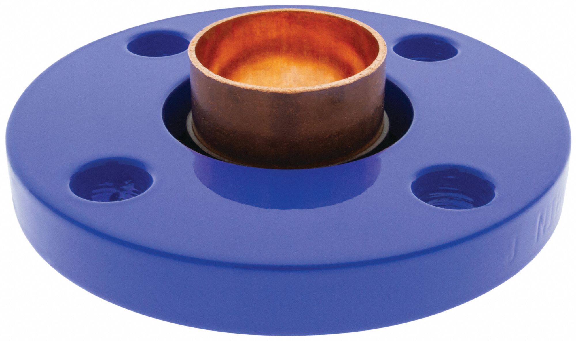 Sweat Fitting Adapter: 1 1/2 in CTS x 1 1/2 in Pipe, Cup x Flange, Wrot Copper