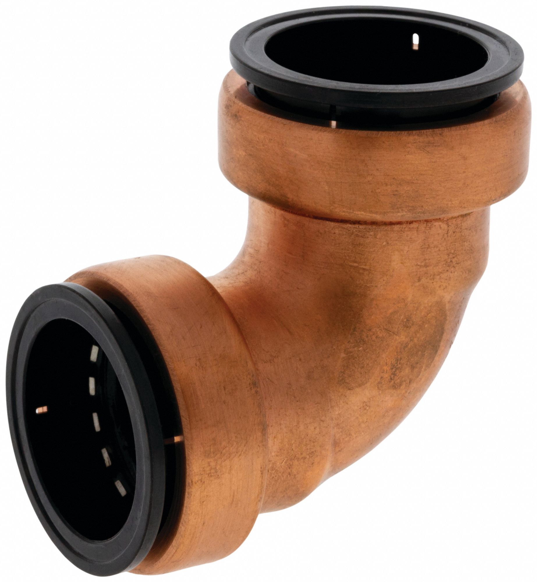 Push-Fit Elbow Fitting: 90° Elbow, 1 in OD x 1 in OD Size, Push-to-Connect x Push-to-Connect