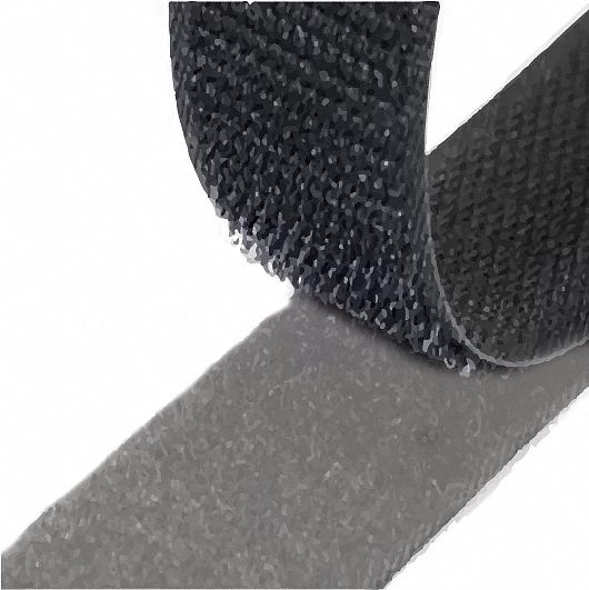 1/2 Inch Loop Velcro®, 5 Foot Length, Black