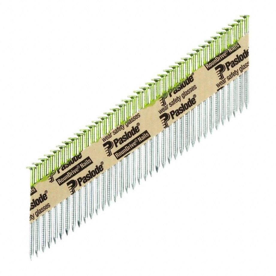 Framing Nails: Framing Nails, Offset Round, Ring, 2 3/8 in Overall Lg, 0.113 in Shank Dia