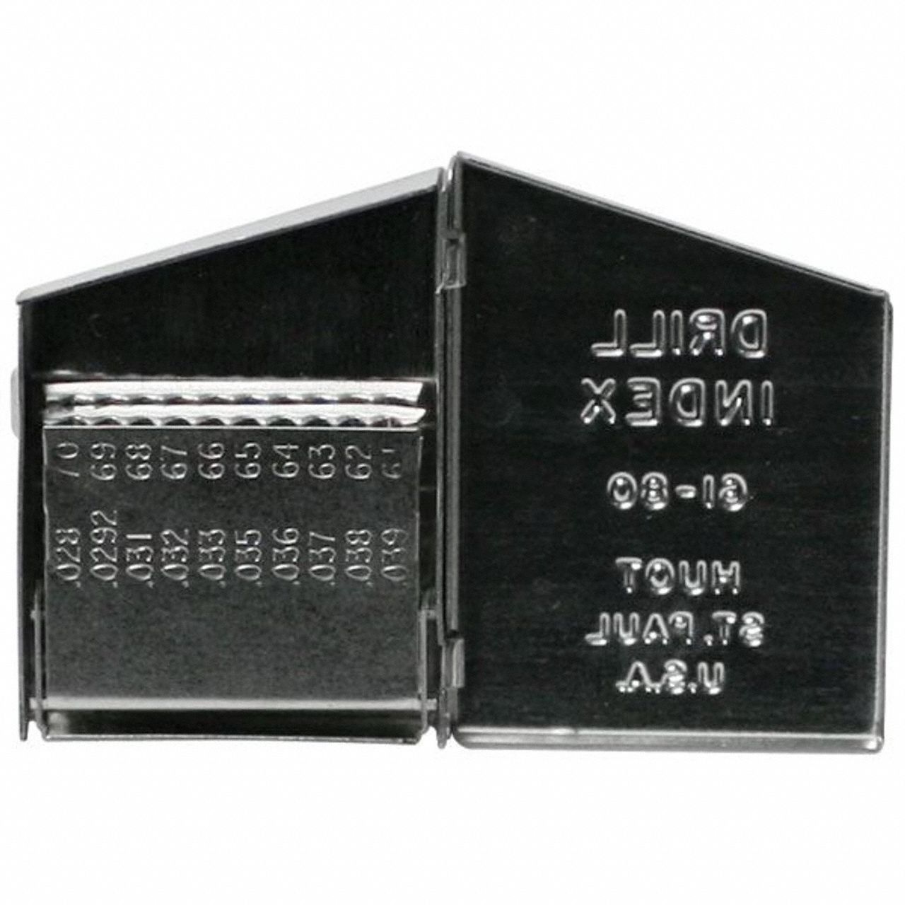 Drill Bit Index: 20 Compartments, For #61 to #80 Drill Bits