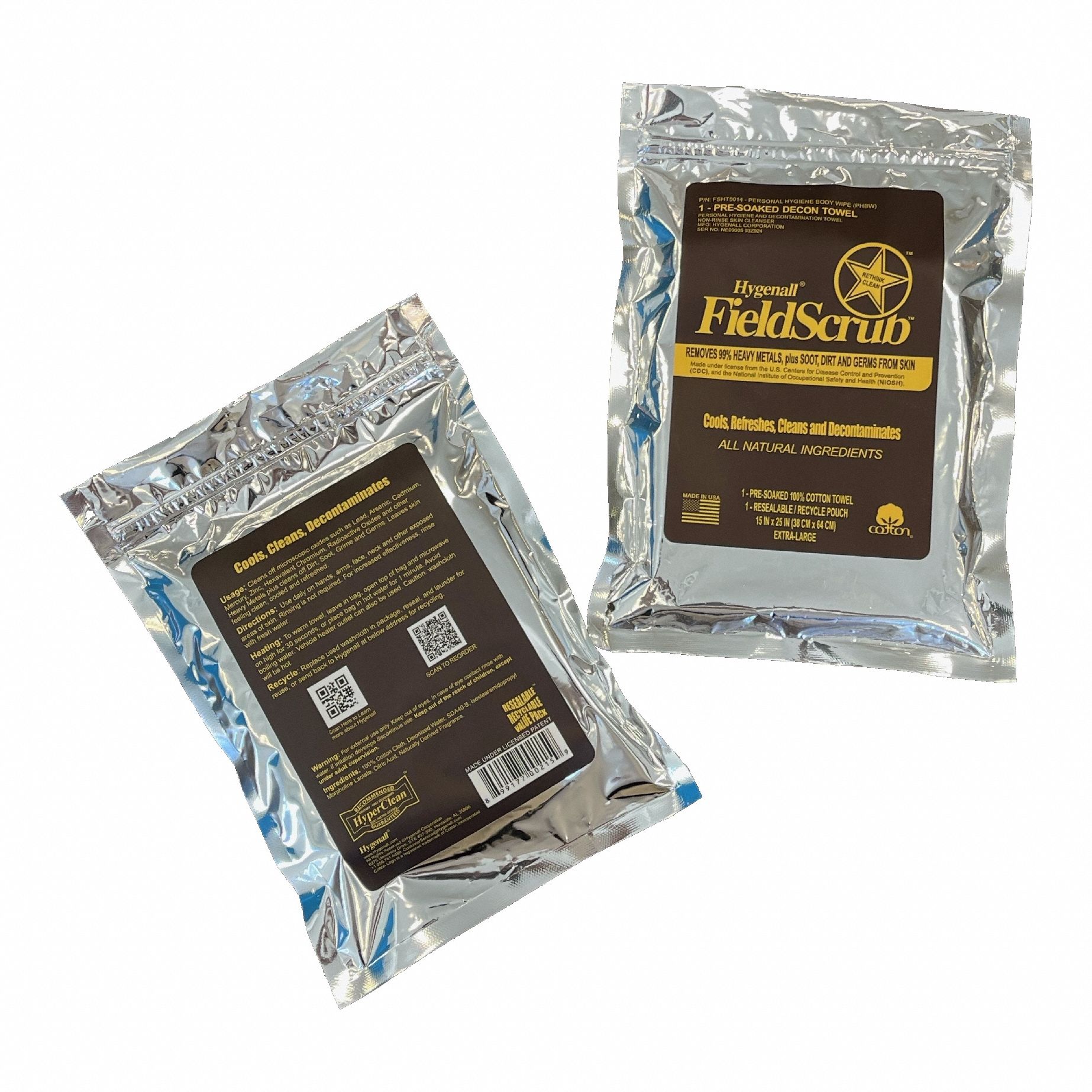 Firefighter Wipes: Cotton,