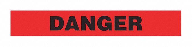 BARRICADE TAPE, DANGER, RED/BLACK, 1000 X 3 IN/2 MIL, POLYETHYLENE