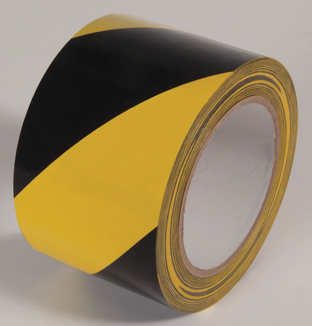 FLOOR TAPE,YELLOW/BLACK,108FT L X 3IN W