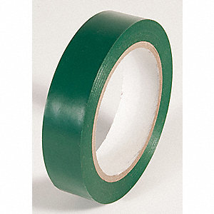TAPE, AISLE MARKING, TEMP RANGE 32 TO 150 ° F, SOLID PATTERN, EMERALD GREEN, 108 FT L, 1 IN W