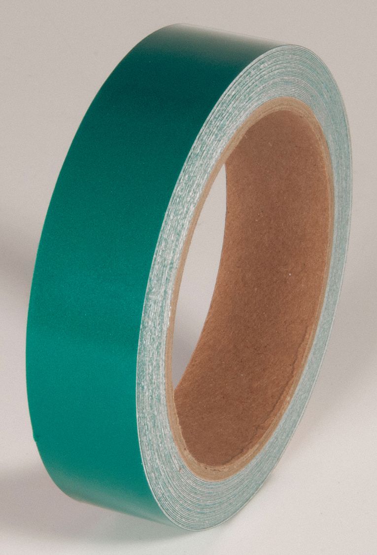 INCOM MANUFACTURING REFLECTIVE TAPE,GREEN,30 FT. L X 1 IN. W - Marking ...