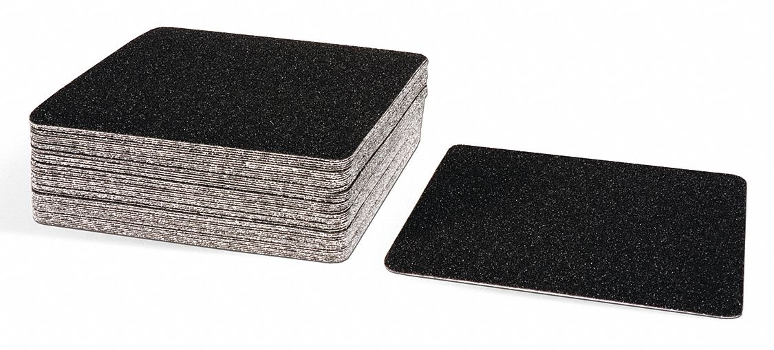 ANTI-SLIP TAPE, 80 OZ/IN, SQUARE, BLACK, 5 1/2 IN W, 32 MILS THICK, ACRYLIC/ALUMINUM OXIDE