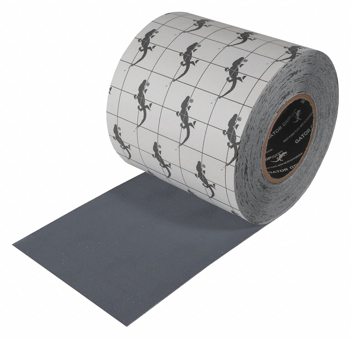 ANTI-SLIP TAPE, 80 OZ/IN, GREY, 60 FT L/6 IN W/3 IN DIA, 32 MILS THICK, ACRYLIC/ALUMINUM OXIDE