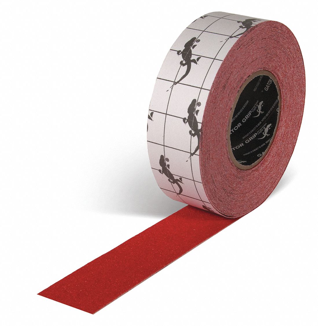 ANTI-SLIP TAPE, 80 OZ/IN, RED, 60 FT L/2 IN W/3 IN DIA, 32 MILS THICK, ACRYLIC/ALUMINUM OXIDE