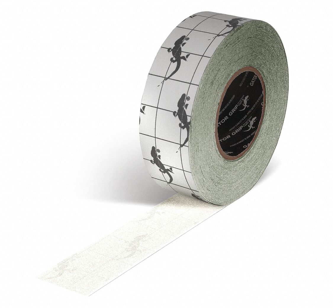 RUBAN ANTI-GRIPPANT,80 OZ/PO,TRANSP,60 PI L/2 PO L/3 PO DIAM.,32 MILS ÉPAIS,ACR/OXY AL