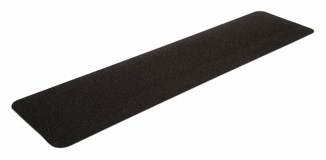 ANTI-SLIP TAPE, STRIP, BLACK, 6 IN W, 40 MILS THICK, ACRYLIC/ALUMINUM OXIDE, PK 24