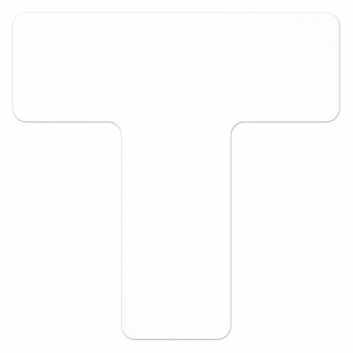 RUBAN,MARQ SOL,EN FORME DE T,BLC,6 X 6 PO,7,7 MIL ÉPAIS,POLY,PQ 20