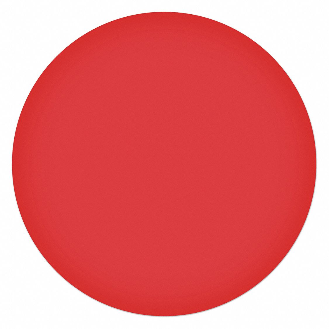 TAPE, FLOOR MARKING, CIRCULAR-SHAPED, RED, 7.7 MIL THICK, 6 IN DIA, POLYESTER, 20/PK