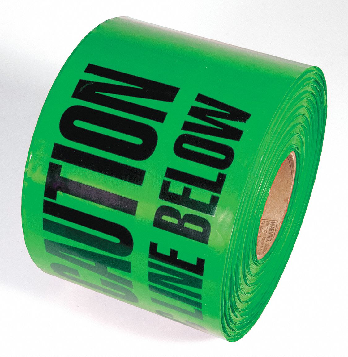 TAPE, BARRICADE MARKING, PERFORMANCE TEMP 32 TO 150 ° F, GREEN, 1000 FT L, 6 IN W