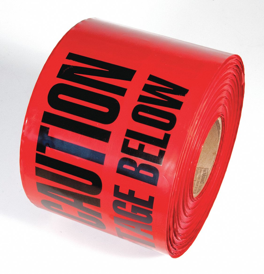 TAPE, BARRICADE MARKING, PERFORMANCE TEMP 32 TO 150 ° F, RED, 1000 FT L, 6 IN W